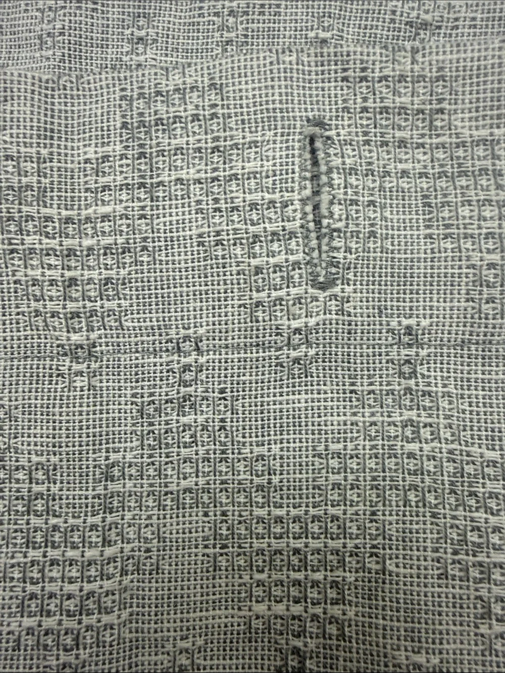 Classic Textured Shower Curtain NWOT -Sample Piece Dove Gray